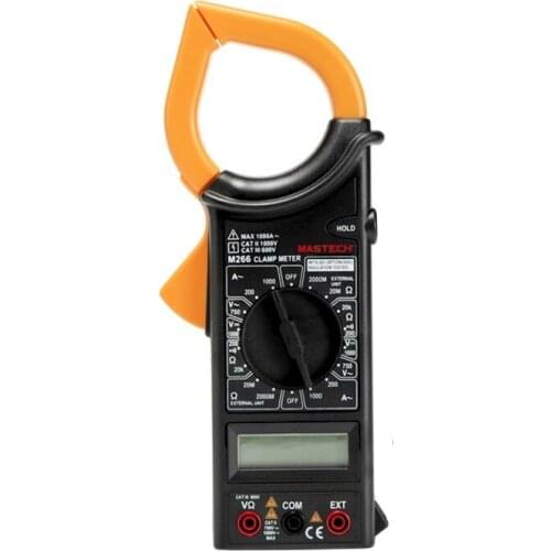 M266 Digital Clamp Meter Handheld Multimeter Voltage Current Resistance Temperature Frequency Electrical Tester