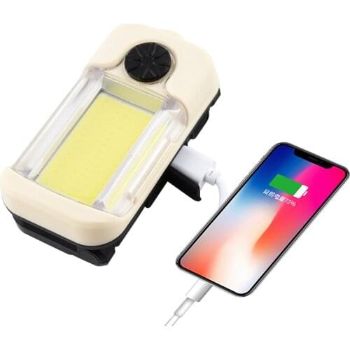 COB Portable Emergency Light Magnetic USB Charging Car Inspection Lights Power Bank Multifunctional Adjustable Work Light