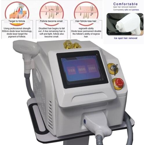 Free Shipping High Energy 808nm Diode Laser Machine for Hair Removal & Skin Rejuvenation/ Painless 808nm Hair Removal Machine