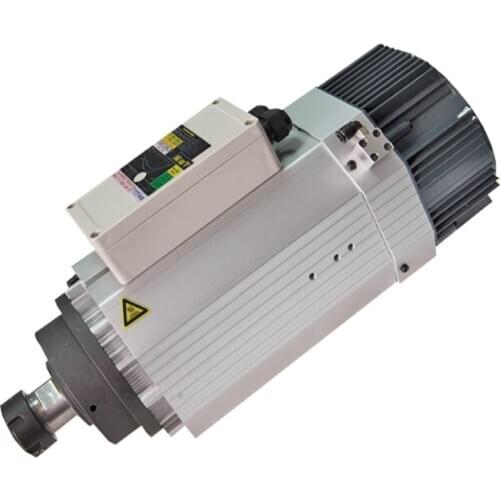 Hand tool change spindle motor 9kw 380V 24000Rpm air cooled CNC router spindle motor