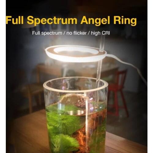 5V USB Fish Tank Light LED Aquarium Lamp Full Spectrum Fill Light Aquatic Plant Grow Lamp Underwater Landscaping Light Phytolamp