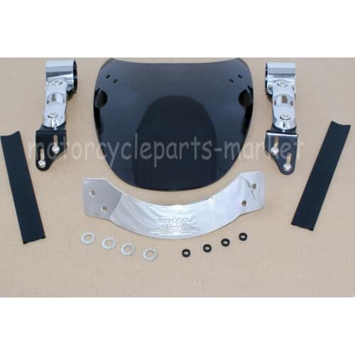 Motorcycle Small Windshield Windscreen Wind Deflector Cover For Harley Dyna Wide Super Low Glide 883 1200 Honda Shadow Indian