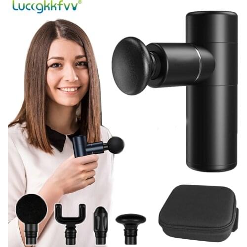Massage Gun Mini Pocket Massager Deep Muscle Vibration Relief Pain Relax Fitness Therapy for Body Massage Relaxation