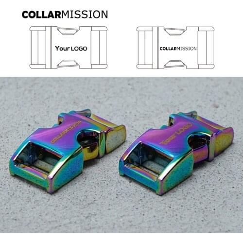 MetalEngravingcurved buckle durable hardware for paracord high quality pet collar backpack buckle accessory Zinc Alloy CK10CH02