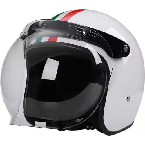 Motorcycle Helmet Jet Vintage Open Face Retro 3/4 Half Casco Moto Capacete Mopeds Enduro MTB Commute Scooter Cross Casque