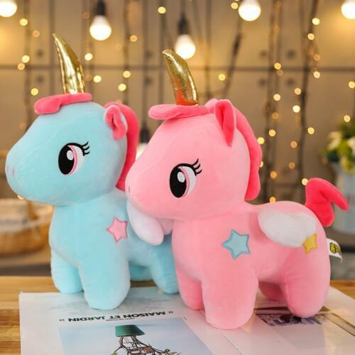 20cm Soft Cute Unicorn Plush Toy Baby Appease Sleeping Doll Animal Stuffed Horse Plush Toy Christmas Gifts for Girls Children