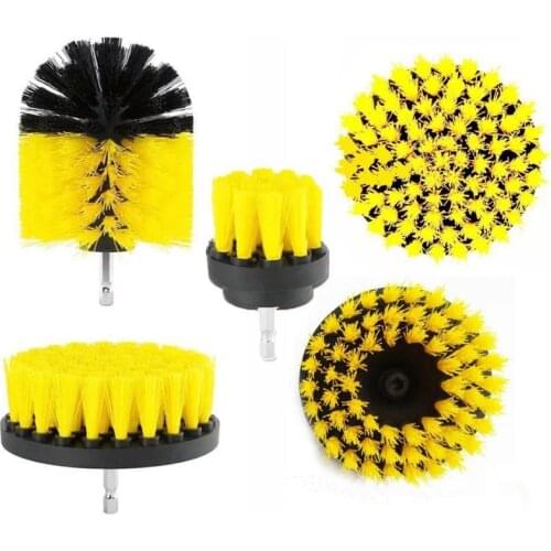 2021 Electric Drill Brush Kit Plastic Round Cleaning Brush For Carpet Glass Car Tires Nylon Brushes Scrubber Drill