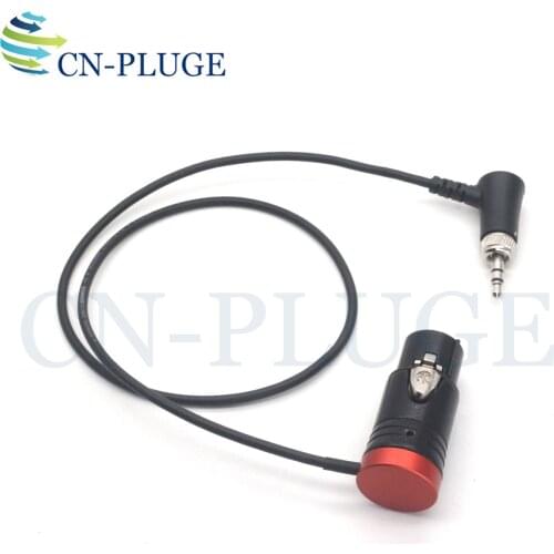 Low-Profile XLR NEUTRIK 3pin XLR female to 3.5 Audio elbow with lock for Sennheiser ,Sony D11 Headphone return audio cable