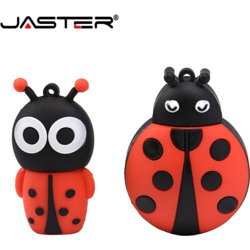 JASTER cute cartoonAnimal ladybugs usb 4GB 8GB 16GB 32GB 64GB pendrive USB Flash Drive creative gifty Stick Pendrive