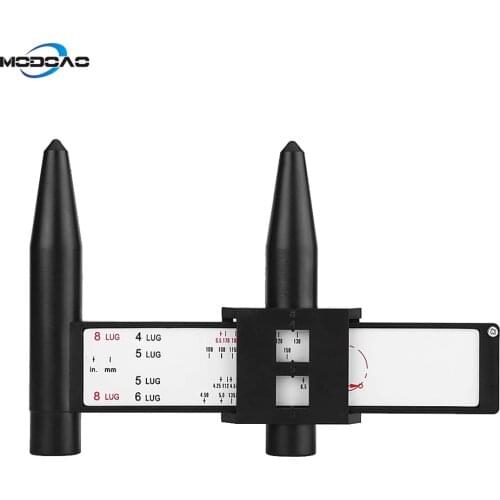 Car Wheel Rim Bolt Pattern Sliding Measuring Gauge Tool PCD Ruler 4 5 6 8 Lug Pattern Measuring Tool Carros Exterior Automobile