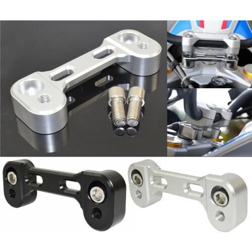 Handlebar Riser Adapter Rise Bar Height Up +20mm & Moves 17mm Backward For BMW G310R G310GS G 310 R GS 2016 2017 2018 2019 2020