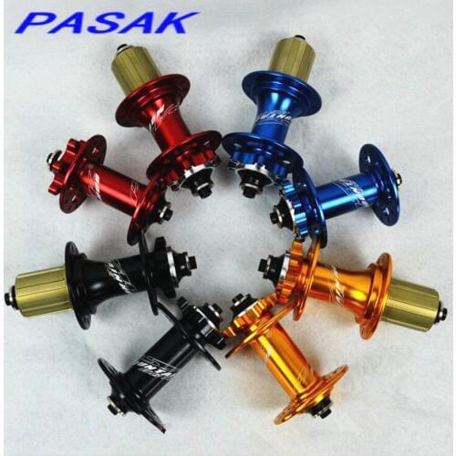 PASAK mountain bike bicycle 4 Palin bearing disc brake hub front and rear axle 24 hole folding bike quick release hubs drum