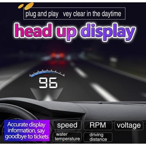 3.5 inch M6-OBD2-HUD Head Up Display Car Vehicle Speedometer Windshield Speedo Projetor