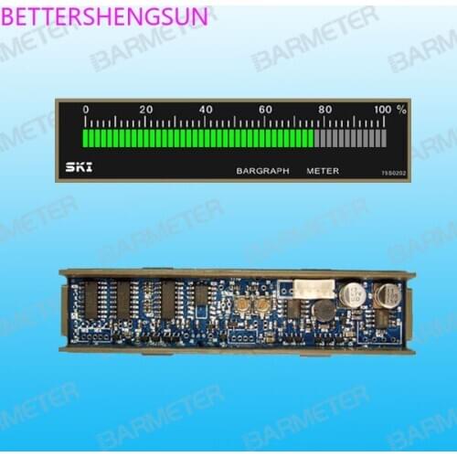 Factory direct sales 51-segment 75mm long emerald green LED single light bar standard embedded light bar display meter