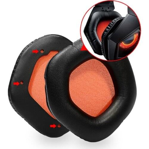 Sponge Earphone Ear Pads Replacement Soft Foam Cushion Earpads for -ASUS STRIX 7.1/2.0/PRO/DSP Headphone