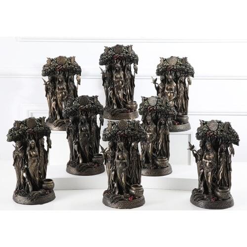 26cm Resin Statues New Greek Religion Celtic Dandu Triple Goddess Hopes to Harvest Home Furnishings with Honor Big Size