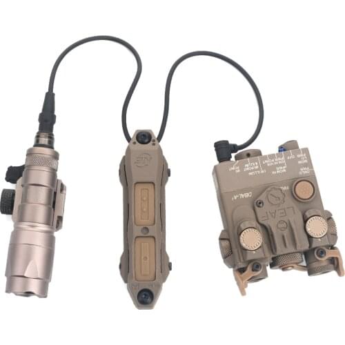 WADSN Tactical Combat Mini DBAL-A2 Red Green Laser IR White Light Nylon M300A Scout Light Aluminum with Double Control Switch