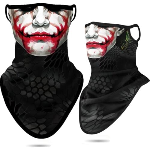 High Elastic Skull Headband Triangle Face Mask Venom Neck Bandana Cycling Camping Neck Buffs Bicycle Face Shield Masks Women Men