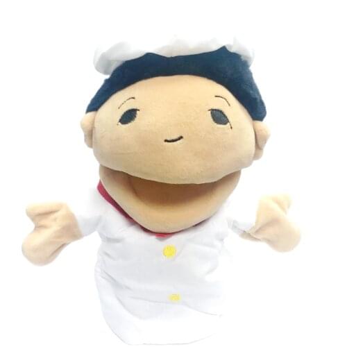 1pc kids Action Cute Soft Action Soft Male chef story hand puppet Plush Stuffed Toys Dolls Birthday Christmas Pinata party Gifts