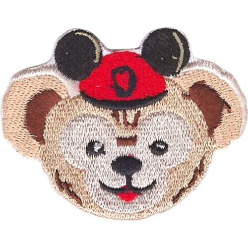 10pcs/lot 2016 Kid Cartoon Mix Animal Bears Embroidery Iron On Patches Clothes Appliques Sew On Motif Badge For DIY Clothing Bag