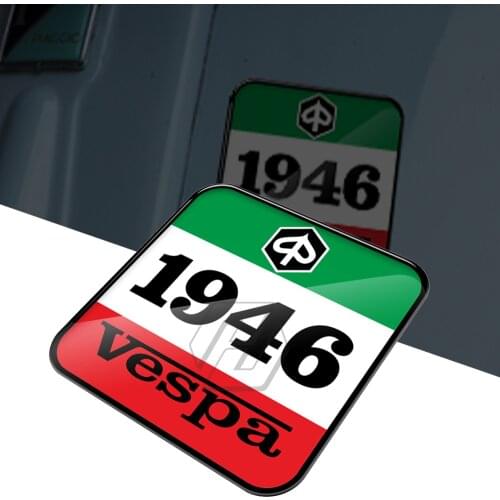 3D Motorcycle Decal Italy Flag 1946 Sticker Case for Piaggio Vespa Sprint GTS GTV LX PX