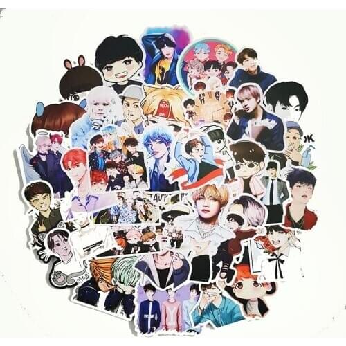 Korea Team Singer Kpop Stickers For Skateboard Helmet Bicycle Computer Notebook Car Guitar