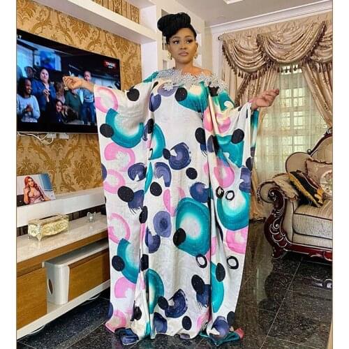 African Women Oversize Dress Muslim Jilbab Dashiki Diamond Africa Clothes Abaya Dubai Traditional Boubou Robe Moroccan Caftan