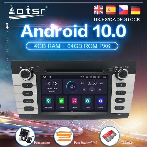Android 10.0 PX6 For Suzuki Swift 3 2003 - 2012 Car GPS Navigation Radio Auto Stereo DVD Multimedia Player HeadUnit Carplay 2Din