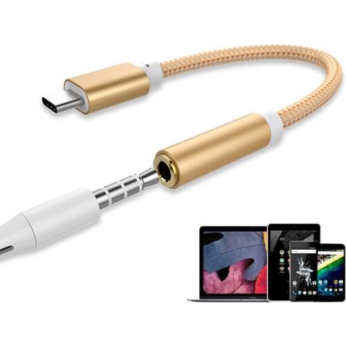 USB Type C To 3.5mm Aux Adapter Type-c 3 5 Jack Audio Cable Original For Samsung Galaxy S21 Huawei Xiaomi Iphone