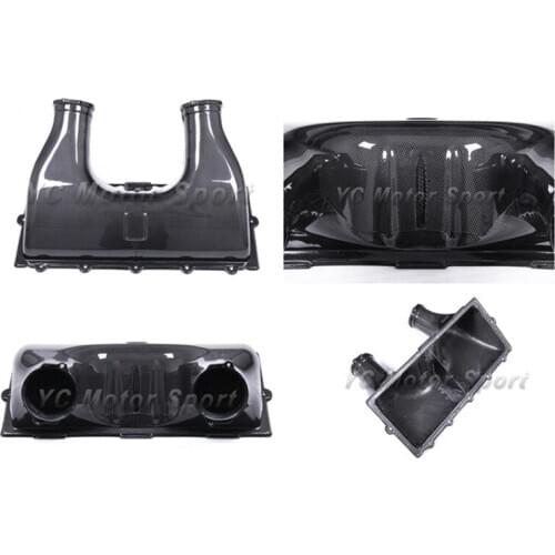 Car Accessories Dry Carbon Fiber Plain Weave Air Box Fit For 2010-2014 F458 Italia Coupe Engine Air Intake Box