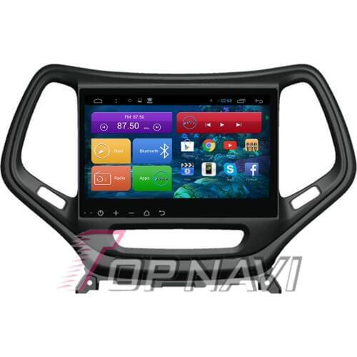 Topnavi 10.2" Quad Core Android 6.0 Car GPS Navigation for Cherokee Autoradio Multimedia Audio,NO DVD