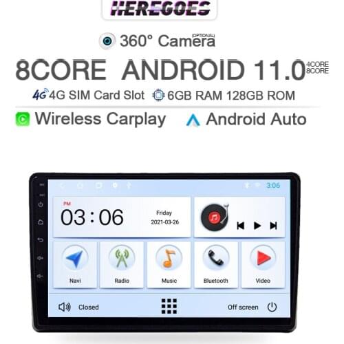 9inch Carplay 2din Android 10 Car Multimedia Player For audi a4 b8 B6 B7 S4 B7 B6 RS4 B7 Navigation GPS Radio 4G+Wifi 128G Audio