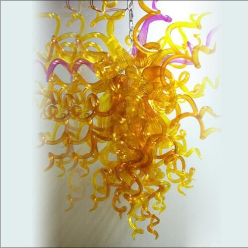 Big Sale Chihuly Style Chandelier Art Design Frosted High Ceiling Decorative Hanging Lamp Murano Glass Modern Art Design