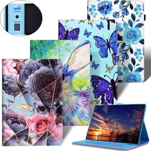 Cases for Huawei MediaPad T5 10.1 Case Stand Cover for Huawei PU Leather Table Case AGS2-L09/W09/L03 TPU Stand Smart Flip Cover
