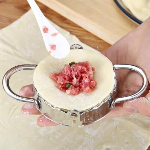 Dumpling Tools Jiaozi Maker Mould Eco-Friendly Pastry Stainless Steel Kitchen Tools Dough Cutter for Kitchen Making Tools