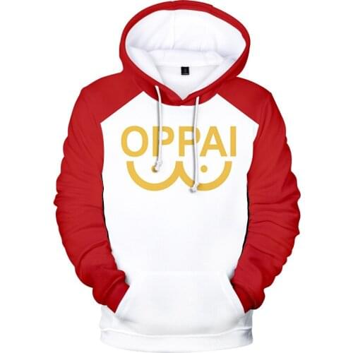 One Punch Man Hero Saitama Oppai anime 3D hoodies sweatshirt pullover Fleece hoodie tracksuit men women fashion 4XL Jacket coat