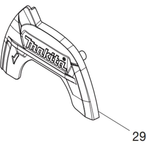 Saw blade cover for Makita HS301D 456252-5