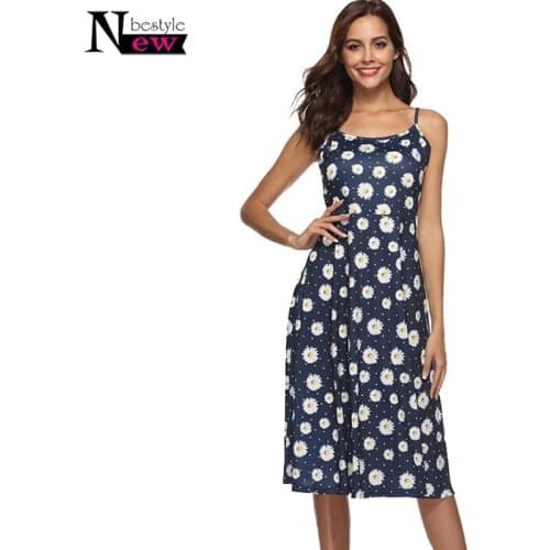 Summer Women Sleeveless Floral Printed Spaghetti Strap Backless Sling Dress Women Dress Robe Femme Fashion Sexy Dress Plus Size
