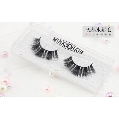 Top sale 1 pairs mink eyelashes natural long 3d false eyelashes 3d mink lashes 1 box extension eyelash for makeup lashes