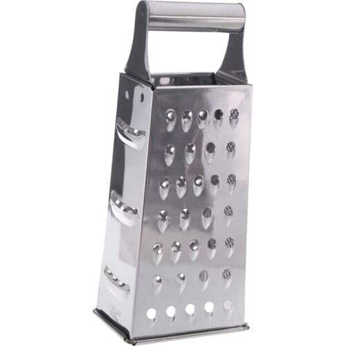 Stainless Steel 4 Sided Box Grater (Silver)