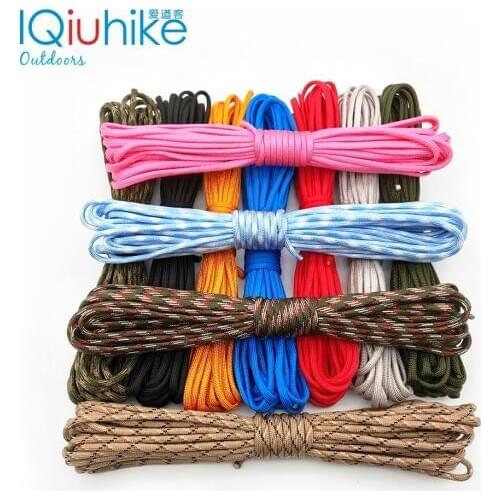 Paracord 550 Parachute Cord Lanyard Rope Mil Spec Type III 7 Strand 100FT 31m Climbing Camping survival equipment Climbing rope