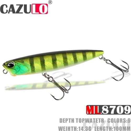Floating Pencil Fishing Lure Accesorios Isca Artificial Weights 14.3g 10cm Bait Topwater De Pesca Articulos For Pike Fish Leurre