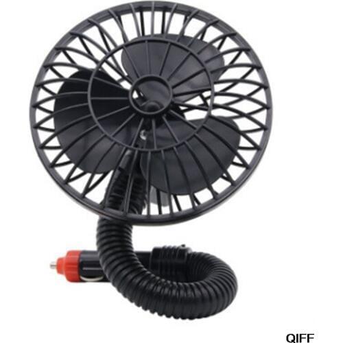 Drop ship& Wholesale 12V Mini Car Fan Cigarette Lighter Caravan Truck Boat Vehicle Cooler June 10