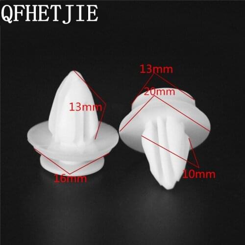 QFHETJIE 50PCS Car Door Panels Bumper Cover Fender Automotive Plastic Fasteners Auto Fastener Clip Set Auto Fasteners