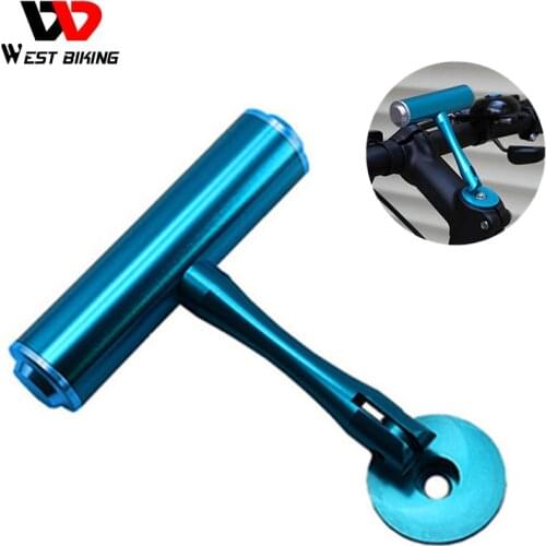 WEST BIKING T Frame Bicycle Handlebar Extensions Frame Bicycle Handlebar Lamp Cycling Computer Clip Holder Light Extension Frame