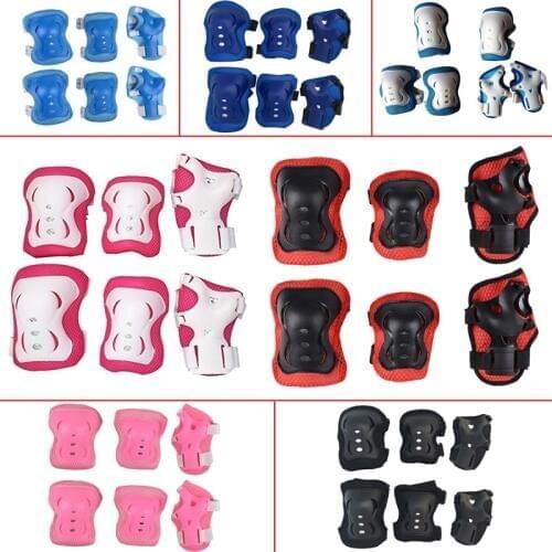 6pcs/set Children Skating bike Protective Gear Sets Knee Elbow pads Bicycle Skateboard Ice Skating Roller Wrist Knee Protector