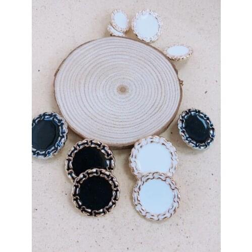 10pcs Gold Pearl Womens Buttons Decorations for Clothing Vintage Suit Coat Dress Button Metal Diy Sewing Accessories needlework