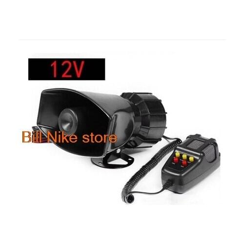 5-Sound AlarmSiren Air Bugle PA Speaker 12V 24V 100W Siren Air Horn Megaphone Car Horn 110DB motorcycles, forklifts, excavators