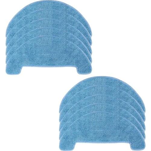 10Pcs Mop Cloths For Coredy R500 Replacement Wet-Dry Vacuum For Coredy R500+ Robot Vacuum Cleaner Parts