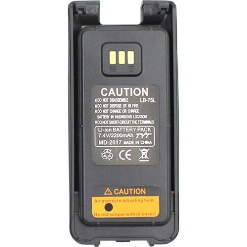100% Original Li ion Battery 7.4V 2200mah for TYT MD-2017 Walkie Talkie MD2017 DMR Radio
